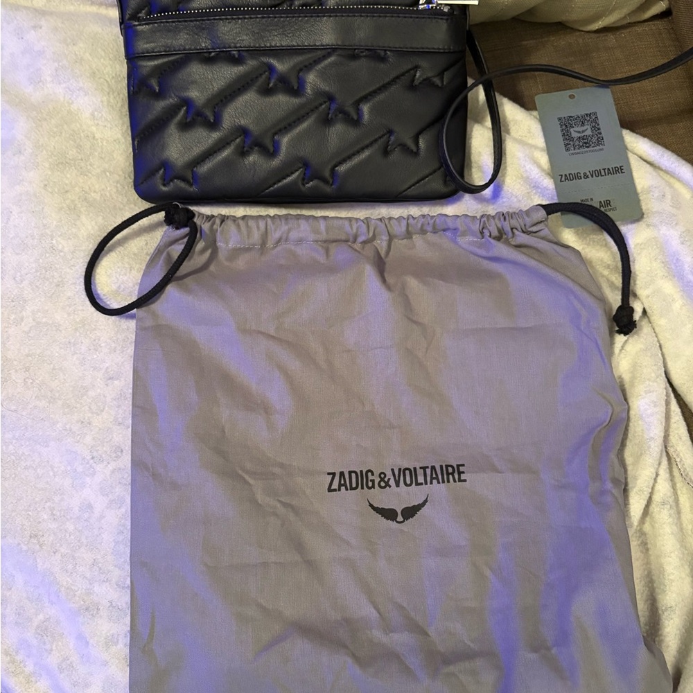 Zadig & Voltaire Noir Quilted Crossbody